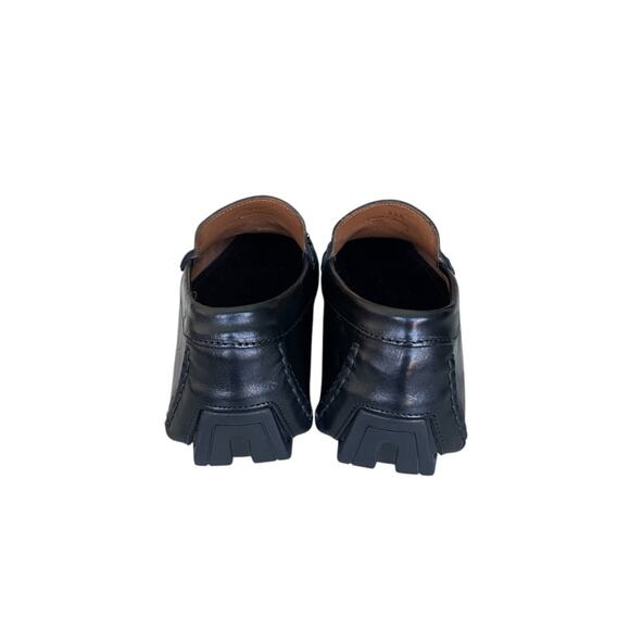 Bruno Magli Monza Men's Leather Slip On Drivers Black Size 8.5 Medium - Picture 3 of 7